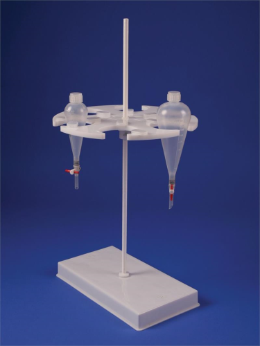 Rotary Separatory Funnel Rack, Holds 6 - 500/1000 mL Funnels, Bel Art Products, H18964-0000