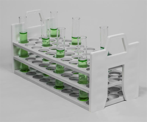 Test Tube Rack, Polypropylene, Holds 16-20 mm Tubes, 40 Place, Bel Art Products, F18860-1620