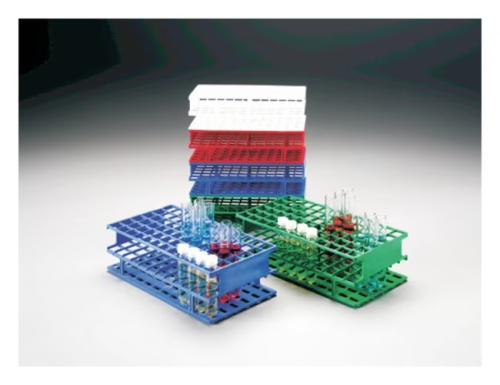 Nalgene Test Tube Rack, White, 13 mm, 72-Well, 5976-0013