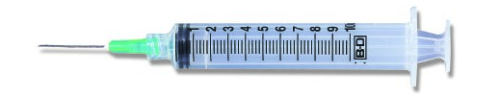 Syringe 10 CC with 1.5 in. Needle, 100/PK Becton-Dickinson, 309643