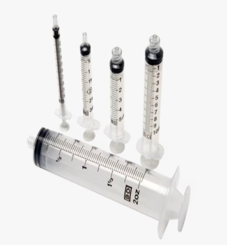Luer Slip Tip Syringe Sterile, Single Use, 3 mL, 200/PK, BD, 309656