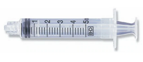 Syringe Only, Sterile, Disposable, 5 cc