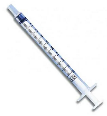 1 CC Syringe Only, 200/PK, Becton-Dickinson, 309659