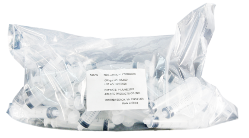 Air-Tite Luer Lock Tip Bulk, Non-Sterile Syringes, 20 mL, 50/PK
