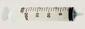 Syringe Only, Non-Sterile, Slip-Tip, 20 cc
