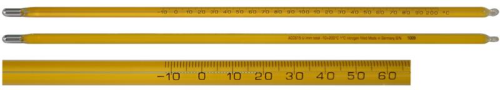 Thermometer, Double Scale, -20 to 110 Degrees C and 0 to 230 Degrees F, Mercury Filled