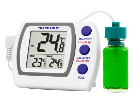 Refrigerator Thermometer, Range -5 to 15 Degrees C, A Certificate of Accuracy is Supplied with this Thermometer