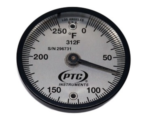 Magnetic Surface Thermometer 0 to 250 degrees F, Pacific Transducer Corporation, 312F