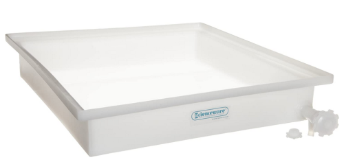 Tray, General Purpose Polyethylene withFaucet 18 x 22 x 4 in., Bel Art Products, F16292-0000