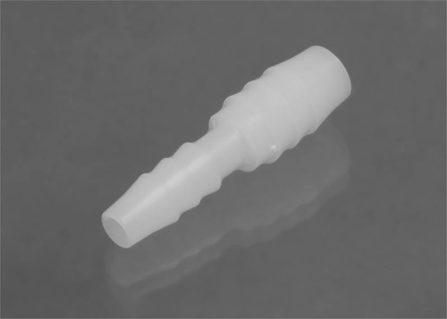 Stepped Tubing Connector 1/4 in. to 3/8 in., Polypropylene, 12/PK, Bel Art Products, H19561-0000