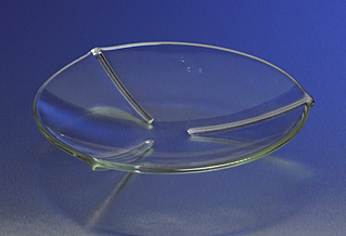 Watch Glass, Pyrex, Ribbed 100 mm, 12/CS, Corning, 9990-100