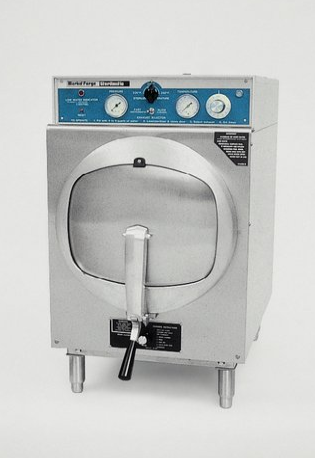 Sterilmatic (Registered) Autoclave/Sterilizer, Steam, Adjustable Temperature; Operate at Preset of 121 Degrees C (250 Degrees F) or 110 Degrees C (230 Degrees F); Market Forge Industries Inc STM-EL