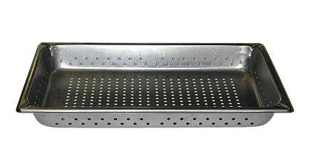 Tray, Stainless Steel, forSterilmatic (Registered) Autoclaves, 12 in. x 20 in. x 2 1/2 in., Market Forge Industries Inc 10-1203