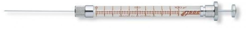 Syringe, Gas Tight, Teflon Plunger Tip, Fixed Needle, 10 uL