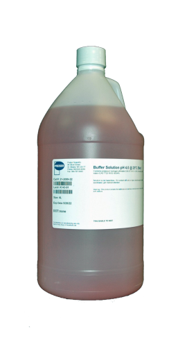 pH 4 Buffer Solution, Red, 4 L Bottle (Non-Regulated)