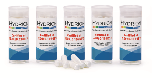 HYDRION pH Buffer Capsule pH 12.00, 10 Capsules/Vial, Micro Essentials Laboratory, 270-12