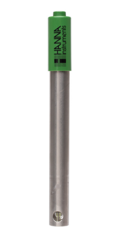 Electrode, pH/ORP, Titanium Body, for Water Treatment Analysis, Quick DIN Connector, Single Junction, Gel-Filled, Hanna Instruments, HI12973