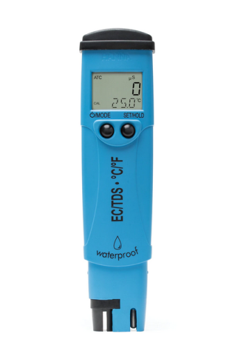 Conductivity Meter, DiST 6 EC/TDS/Temperature Tester, High Range, Waterproof, Hanna Instruments, HI98312