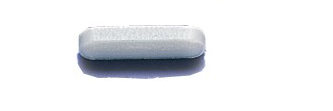 Spinbar Teflon Polygon Disposable Magnetic Stirring Bar without Pivot Ring, 12.7 x 3.2 mm (1/2 x 1/8 in.), White, 100/PK, Bel Art Products, F37112-0012