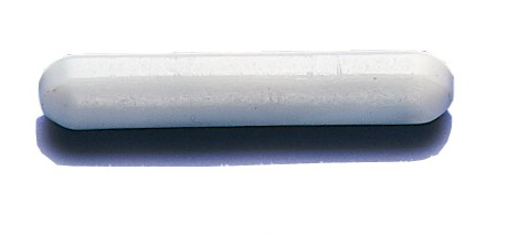 Spinbar Teflon Polygon Disposable Magnetic Stirring Bar without Pivot Ring, 41.3 x 8 mm (1-5/8 x 5/16 in.), White, 100/PK, Bel Art Products, F37112-0016