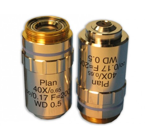 Plan Achromat 40X N. A. 0.65 W. D. 0.72 mm, Meiji Techno America, MA968