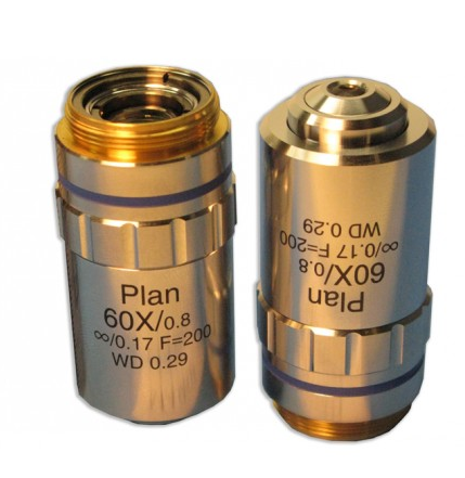 Plan Achromat 60X N. A. 0.80 W.D. 0.23, Meiji Techno America, MA969