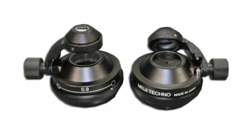 Abbe Condenser N. A. 0.90 with Swing Out Top Lens Iris Diaphragm (F/Use with Low Power Scanning Objectives), Meiji Techno America, MA976 (Representative Image)
