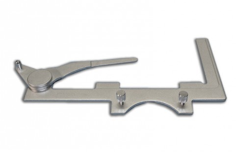 Attachable Finger Assembly for Flat Top Stages (Replacement), Meiji Techno America, MA598 (Meiji Techno MT4200 Microscope with Right-Hand Controlled Stage with Finger Assembly pictured)