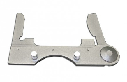 Attachable Clinical Finger Assembly for Flat Top Stages (Replacement), Meiji Techno America, MA676 (Meiji Techno MT4200 Microscope with Right-Hand Controlled Stage and Regular-style Finger Assembly pictured)