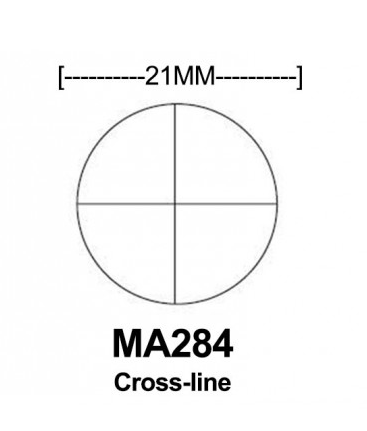 Cross-line Reticle 21 mm Diameter, Meiji Techno America, MA284