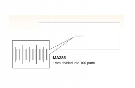 Stage/Objective Micrometer 1 mm Divided into 100 Units, Meiji Techno America, MA285