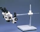 MEIJI EMZ-5U Binocular Stereomicroscope with Reflected Light Stand, S4100 Stand/F-Focusing Mount, SWF 10X (2) Eyepieces (Shown with Fluorescent Ring Light illuminator)