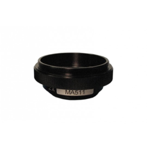 2X Auxiliary Lens, Working Distance 34 mm, Thread M50, Pitch 0.75, Meiji Techno America, MA511