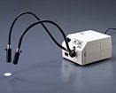 MEIJI Dual Arm Fiber Illumination System, 110/115 Vac, 50/60 Hz, with 150 W Quartz Halogen Light, Dual Arm Light Guide & Focusing lenses.