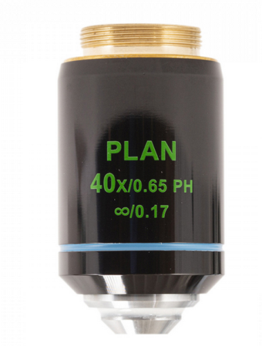 40xR Infinity Plan Phase Contrast Objective N.A. 0.65, WD 0.72mm, Accu-Scope, 00-3175-PH