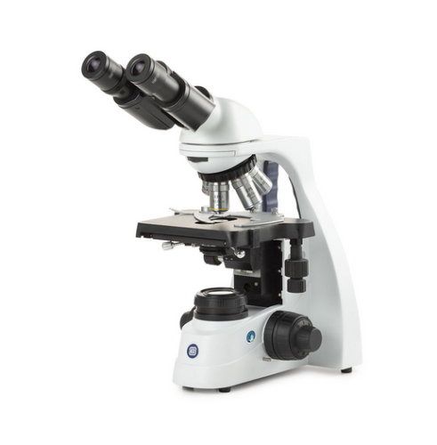 bScope Binocular Microscope, HWF 10X/20 mm Eyepieces and Quintuple Nosepiece With E-Plan EPLI 4/10/S40/S100X Oil Infinity Corrected IOS Objectives, 131 X 152/197 mm Stage With Integrated Mechanical 75 X 36 mm Rackless X-Y Stage, 3W NeoLED Köhler Illuminat