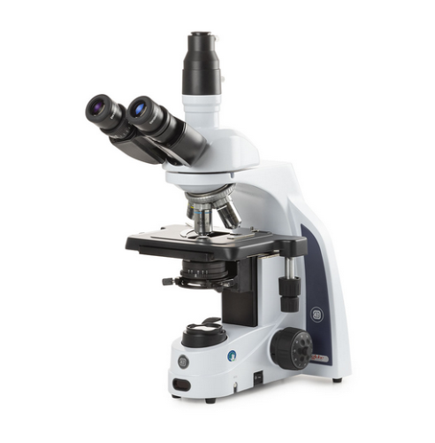 iScope Trinocular Microscope With EWF 10X/22 mm Eyepieces, E-Plan EPLI 4/10/S40/S100X Oil IOS Objectives, EIS-1153-EPLI