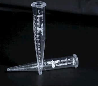 Centrifuge Tube, Polycarbonate, 19 mm, Marked for Solids Concentration in % Volume.