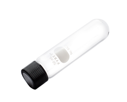 Pyrex 50 mL Round Bottom Centrifuge Tubes, Screw Cap, 50 mL, 12/CS, Corning, 8422-50