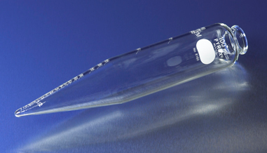 Centrifuge Tube, Pyrex, Borosilicate Glass, Graduated, 100 mL, Corning 8160-100.
