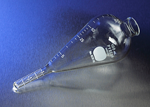 Centrifuge Tube, Pyrex Goetz Pear-shaped, Graduated, 100 mL, Corning, 8220-100