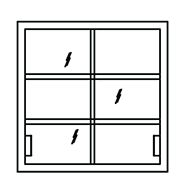 Metal Laboratory Wall Cabinet, 48 in.W x 13 in.D x 30 in. H with 2 Glass Sliding Doors, By BMC/MetalArc
