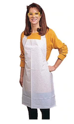 Apron, Disposable, Light Weight, A20 Polyethylene, 46 in. x 28 in., 100/PK