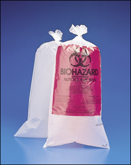 Bag, Biohazard, Autoclavable, without Warning Label, 12 in. x 24 in., 1 to 3 gal Capacity, 100/PK, Bel-Art Products, F13160-0005