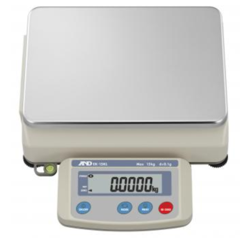 Compact Bench Scale, Smart Range 3 kg x 0.1 g / 30 kg x 1 g, External Calibration, A&D Weighing, EK-30KL