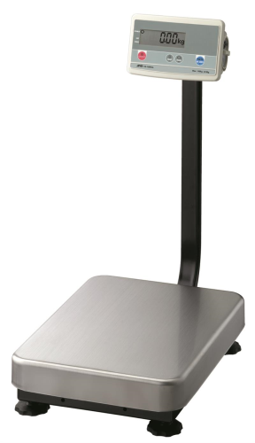 Platform Scales, Model FG-200KAL, 200 kg (400 lb) x 0.01 kg (0.02 lb) with 390 x 530 mm Pan & Column