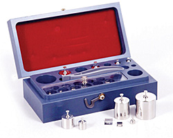 Weight Set, Balance Calibration, 50 g-100 mg, ASTM Class 1, 12 pc, 5-2-2-1 configuration, Rice Lake Weighing Systems, Inc., 11899