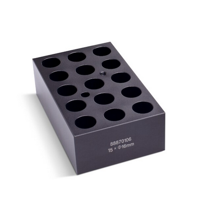 Block, 15 x 16 mm Holes, for Dry Block Heater, Thermo Scientific, 88870106
