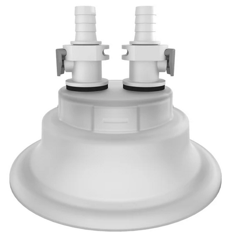 Adapter Insert, 2 x 3/8 in. Quick Connect Hose Barbs VersaCap EZfil 120, Foxx Life Sciences, 205-4003-RLS