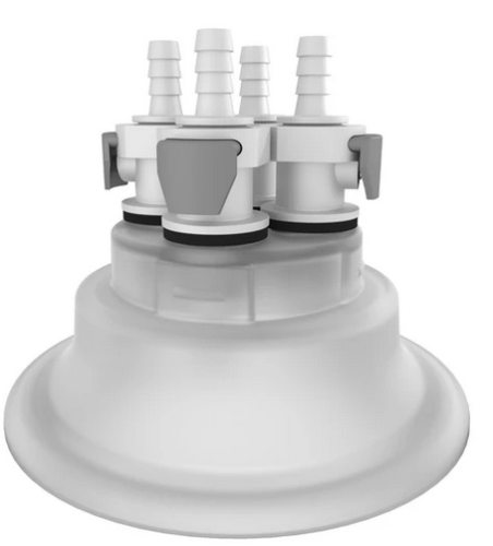Adapter Insert, 4 x 1/4 in. Quick Connect Hose Barbs, VersaCap EZfil 120, Foxx Life Sciences, 205-4006-RLS